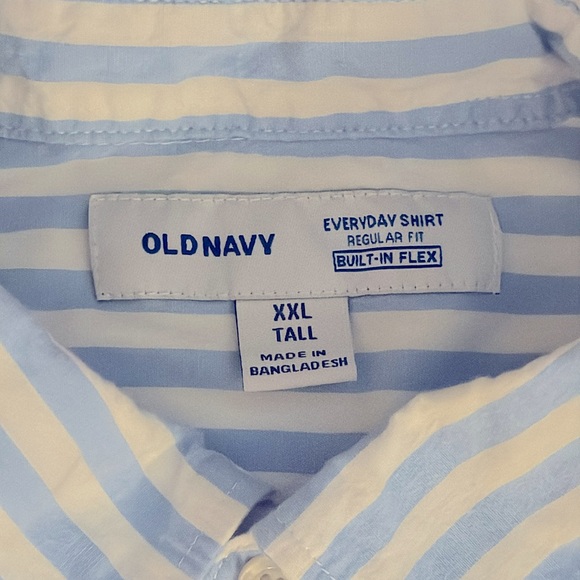 Old Navy striped Everyday Shirt, XXL Tall - Picture 2 of 2